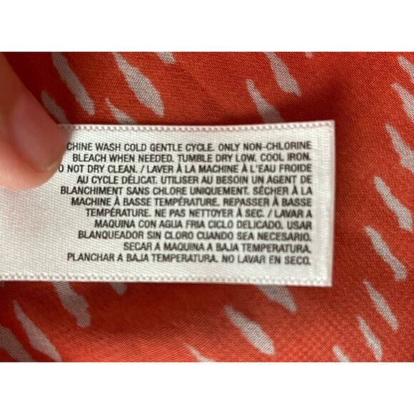 Old‎ Navy Tank Top Womens Size Small Orange Sheer Chiffon Boho Festival Beachy - Picture 7 of 9